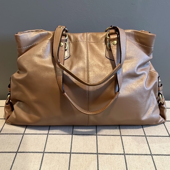 Coach Metallic Gold Tote Bag - Picture 4 of 9
